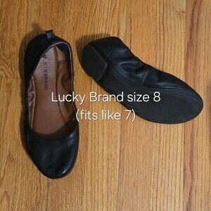 VGUC Lucky Brand leather ballet flats